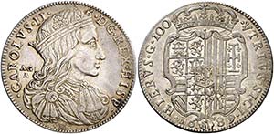 1689. Carlos II. Nápoles. AG/A. 1 ducado. ... 