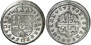 1717. Felipe V. Madrid. J. 2 reales. (AC. ... 