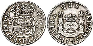 1745. Felipe V. México. M. 2 reales. (AC. ... 