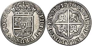 1730. Felipe V. Sevilla. 2 reales. (AC. ... 