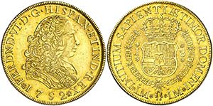 1752. Fernando VI. Lima. J. 8 escudos. (AC. ... 