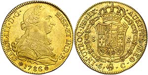 1786. Carlos III. Sevilla. C. 8 escudos. ... 