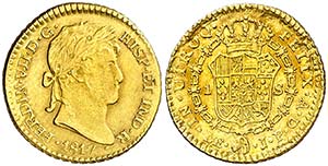 1817. Fernando VII. Lima. JP. 1 escudo. (AC. ... 