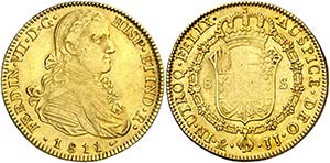 1811. Fernando VII. México. JJ. 8 escudos. ... 