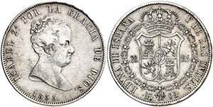 1835. Isabel II. Madrid. CR. 20 reales. (AC. ... 