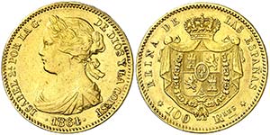 1864. Isabel II. Madrid. 100 reales. (AC. ... 