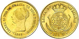 1855. Isabel II. Sevilla. 100 reales. (AC. ... 