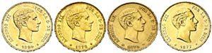 Alfonso XII. 25 pesetas. 1877*1877 DEM, ... 