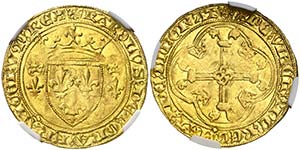 s/d. Francia. Carlos VII (1422-1461). 1 écu ... 