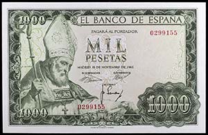 1965. 1000 pesetas. (Ed. D72a) (Ed. 471). 19 ... 