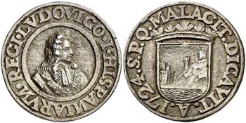 1724. Luis I.  Málaga.  Proclamación. (Ha. ... 