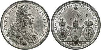 1709. Austria.  José I. Paz entre el ... 