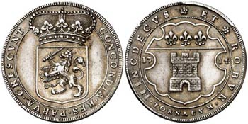 1714. Austria. Carlos VI.  Tournai. Jetón ... 
