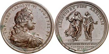 1725. Austria. Carlos VI. Paz de Viena. ... 