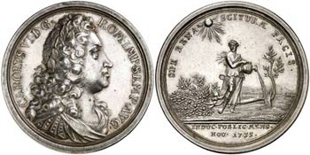 1735.  Austria.  Carlos VI.  Tregua de Viena ... 