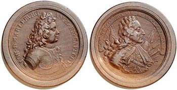 (1706). Gran Bretaña. Ana. Medallón de ... 