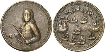 1739. Gran Bretaña. Jorge II. Almirante ... 