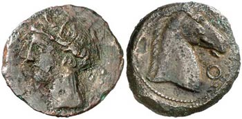 (s. III-II a.C.). Zeugitana. Cartago. AE 21. ... 