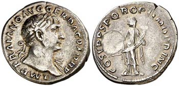 (108 d.C.). Trajano. Denario. (Spink 3122) ... 