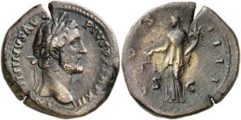 (148-149 d.C.). Antonino pío. Sestercio. ... 