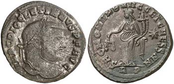 (302-303 d.C.). Diocleciano. Roma. Follis. ... 
