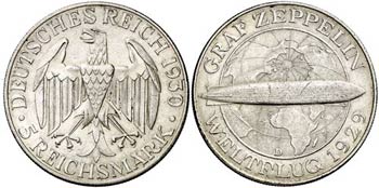 1930. Alemania. D (Múnich). 5 reichsmark. ... 