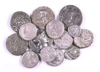 Lote de 12 monedas griegas en plata, todas ... 