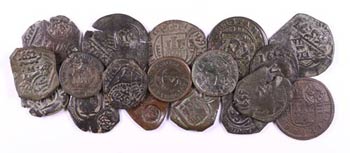 Felipe IV. Lote de 18 monedas de cobre con ... 