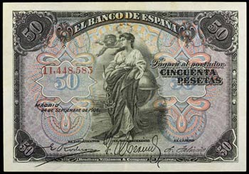 1906. 50 pesetas. (Ed. B99) (Ed. 315). 24 de ... 