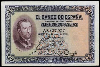 1926. 25 pesetas. (Ed. B109a) (Ed. 325a). 12 ... 