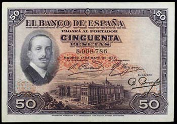1927. 50 pesetas. (Ed. B110) (Ed. 326). 17 ... 
