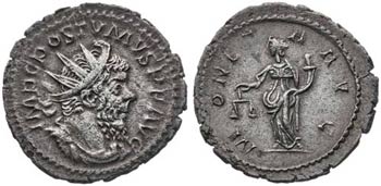 (262-265 d.C.). Póstumo. Antoniniano. ... 
