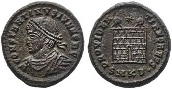 (325-326 d.C.). Constantino II. Cyzicus. AE ... 