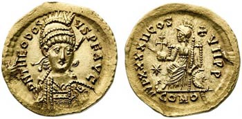 (441-450 d.C.). Teodosio II. Constantinopla. ... 