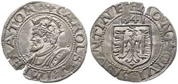 1541. Carlos I. Besançon. 1 carlos. (Vti. ... 
