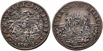 1591. Felipe II. Dordrecht. Jetón. (D. ... 