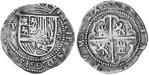 s/d (1574-1576). Felipe II. Potosí. R ... 