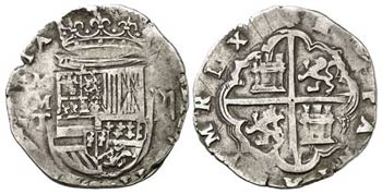 s/d. Felipe II. Toledo. M. 2 reales. (AC. ... 