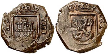 1624. Felipe IV. MD (Madrid).  8 maravedís. ... 