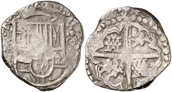 (16)29. Felipe IV. Potosí. T. 4 reales. ... 