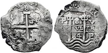 1684. Carlos II. Potosí. V. 8 reales. (AC. ... 
