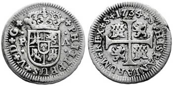 1734. Felipe V. Sevilla. PA. 1/2 real. (AC. ... 