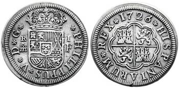 1726. Felipe V. Segovia. F. 1 real. (AC. ... 