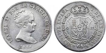 1836. Isabel II. Madrid. CR. 4 reales. (AC. ... 