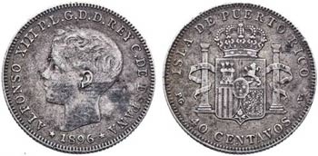 1896. Alfonso XIII. Puerto Rico. PGV. 40 ... 