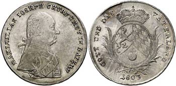 1803. Alemania. Baviera. Maximiliano IV ... 