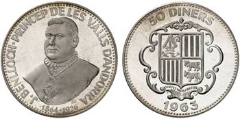 1963. Andorra. 50 diners. (Kr. falta) ... 