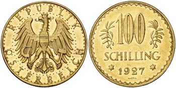 1927. Austria. 100 schilling. (Fr. 520) (Kr. ... 