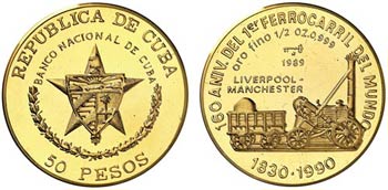 1989. Cuba. 50 pesos. (Fr. 28) (Kr. 313). ... 