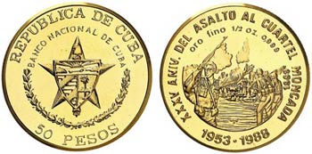 1989. Cuba. 50 pesos. (Fr. 38) (Kr. 332). ... 